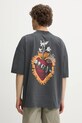 Дрехи Памучна тениска AllSaints HEARTFELT M014PC сив