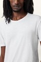 AllSaints tricou din bumbac FIGURE M025JB alb SS25