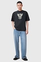 Памучна тениска AllSaints CHRYSALYPSE M025PC черен