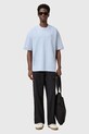 AllSaints t-shirt bawełniany HAVEN niebieski M029JC