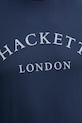 Hackett London t-shirt bawełniany HM500893 granatowy