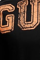 Guess t-shirt bawełniany BUGLER Z5GI15.I3Z14 czarny