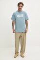 Vans t-shirt bawełniany VN000GGGCFL1 szary SS25