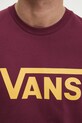 Pamučna majica Vans VN000GGGEAY1 bordo