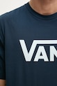Vans t-shirt bawełniany VN000GGGEB41 granatowy