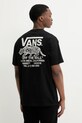 Îmbrăcăminte Vans tricou din bumbac VN000M3YBLK1 negru