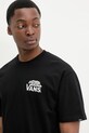 Vans tricou din bumbac negru VN000M3YBLK1