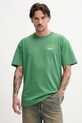 Îmbrăcăminte Vans tricou din bumbac VN000M4CBR11 verde