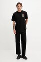 Vans tricou din bumbac VN000M6RBLK1 negru SS25