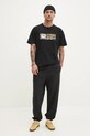 Βαμβακερό μπλουζάκι Vans VN000NHMBLK1 μαύρο SS25