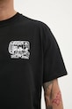 Βαμβακερό μπλουζάκι Vans VN000NHPBLK1 μαύρο