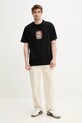 Vans tricou din bumbac VN000NHUBLK1 negru SS25