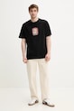Vans t-shirt bawełniany VN000NHUBLK1 czarny SS25