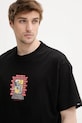 Vans t-shirt bawełniany czarny VN000NHUBLK1