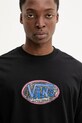 Vans t-shirt bawełniany czarny VN000NHWBLK1