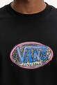 Vans t-shirt bawełniany VN000NHWBLK1 czarny