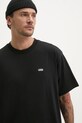 Vans tricou din bumbac negru VN000P1PBLK1