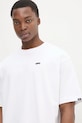 Памучна тениска Vans бял VN000P56WHT1