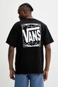Oblečenie Bavlnené tričko Vans VN000Q25BLK1 čierna