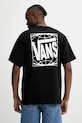 Ruházat Vans pamut póló VN000Q25BLK1 fekete