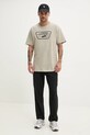 Vans t-shirt bawełniany VN000QN8ZUJ1 beżowy SS25