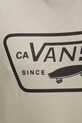 Vans t-shirt bawełniany VN000QN8ZUJ1 beżowy