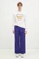 Βαμβακερή μπλούζα με μακριά μανίκια Human Made Graphic L/S T-Shirt HM29CS019 λευκό
