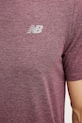New Balance t-shirt do biegania Athletics MT41253FDP fioletowy