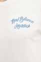 Bavlněné tričko New Balance MT43556SST béžová