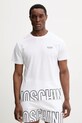 Moschino Underwear t-shirt bawełniany lounge nadruk biały 0712.4303