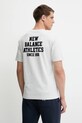 Odzież New Balance t-shirt bawełniany MT51526AHH szary