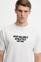 New Balance t-shirt bawełniany szary MT51526AHH