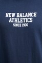 New Balance t-shirt bawełniany MT51526NNY granatowy