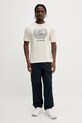 New Balance tricou din bumbac MT51974LIN bej SS25