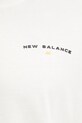 New Balance t-shirt bawełniany MT51507SST beżowy