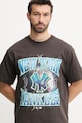 Бавовняна футболка 47 brand MLB New York Yankees сірий BB017TMKBRU643626C9