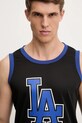 47 brand t-shirt MLB LA Dodgers czarny BB012PMAREX657801JK