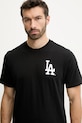 47 brand t-shirt bawełniany MLB Los Angeles Dodgers czarny BB012TMBECT657654JK