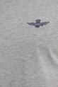 Bombažna kratka majica Aeronautica Militare TS2376J592 siva