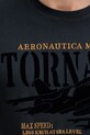 Aeronautica Militare tricou din bumbac negru TS2405J641