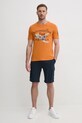 Бавовняна футболка Aeronautica Militare TS2406J641 помаранчевий SS25
