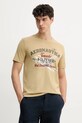 Aeronautica Militare tricou din bumbac print verde TS2406J641