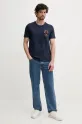 Aeronautica Militare t-shirt in cotone TS2408J592 blu navy SS25