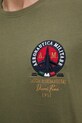 Bavlněné tričko Aeronautica Militare TS2408J592 zelená