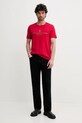 Памучна тениска Aeronautica Militare TS2410J592 червен SS25