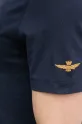 Памучна тениска Aeronautica Militare TS2410J592 тъмносин