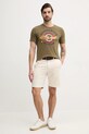 Aeronautica Militare tricou din bumbac TS2414J641 verde SS25