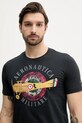 Хлопковая футболка Aeronautica Militare чёрный TS2414J641