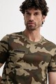 Aeronautica Militare t-shirt in cotone verde TS2415J684