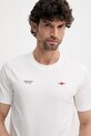 Βαμβακερό μπλουζάκι Aeronautica Militare μπεζ TS2429J634
